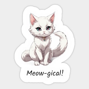 Meow-gical Charm Kitty Trendy Sticker